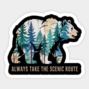 Always Take The Scenic Route Sticker